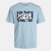 Jack&jones 12232356 0 Yaka Erkek Tshirt - Mavi