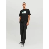 Jack&jones 12234214 0 Yaka Ekrek Tshirt - Siyah
