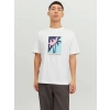 Jack&jones 12234214 0 Yaka Erkek Tshirt - Beyaz