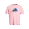 Jack&jones 12234214 0 Yaka Erkek Tshirt - Pembe