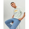 Jack&jones 12234214 0 Yaka Erkek Tshirt - Yesil