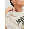 Jack&jones 12234309 0 Yaka Erkek Tshirt - Bej