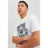 Jack&jones 12234309 0 Yaka Erkek Tshirt - Beyaz