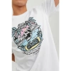 Jack&jones 12234309 0 Yaka Erkek Tshirt - Beyaz