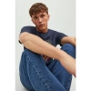 Jack&jones 12234309 0 Yaka Erkek Tshirt - Lacivert