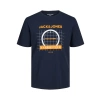 Jack&jones 12238838 0 Yaka Erkek Tshirt - Lacivert