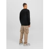 Jack&jones 12240211 0 Yaka Erkek Sweat - Siyah
