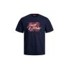 Jack&jones 12247779 0 Yaka Erkek Tshirt - Lacivert