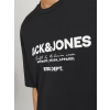 Jack&jones 12247782 0 Yaka Erkek Tshirt - Siyah
