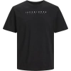 Jack&jones 12247985 0 Yaka Erkek Tshirt - Siyah