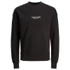 Jack&jones 12248198 0 Yaka B-B Erkek Sweat - Siyah