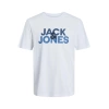 Jack&jones 12250263 0 Yaka Erkek Tshirt - Beyaz
