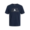 Jack&jones 12250263 0 Yaka Erkek Tshirt - Lacivert