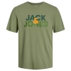 Jack&jones 12250263 0 Yaka Erkek Tshirt - Yesil