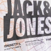 Jack&jones 12252376 0 Yaka Erkek Tshirt - Beyaz