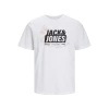Jack&jones 12252376 0 Yaka Erkek Tshirt - Beyaz
