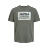Jack&jones 12253442 0 Yaka Erkek Tshirt - Haki