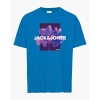 Jack&jones 12256159 0 Yaka Erkek Tshirt - Mavi