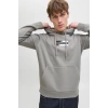 Jack&jones 12268422 Kapsonlu Erkek Sweat - Gri