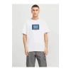 Jack&jones 12268477 0 Yaka Erkek Tshirt - Beyaz