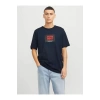 Jack&jones 12268477 0 Yaka Erkek Tshirt - Lacivert