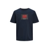 Jack&jones 12268477 0 Yaka Erkek Tshirt - Lacivert