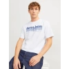 Jack&jones 12269335 0 Yaka Erkek Tshirt - Beyaz