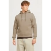 Jack&jones 12271193 Kapsonlu Erkek Sweat - Toprak