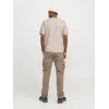 Jack&jones 12273120 0 Yaka Erkek Tshirt - Bej