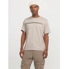 Jack&jones 12273120 0 Yaka Erkek Tshirt - Bej