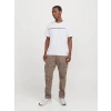 Jack&jones 12273120 0 Yaka Erkek Tshirt - Beyaz