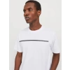 Jack&jones 12273120 0 Yaka Erkek Tshirt - Beyaz