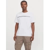 Jack&jones 12273120 0 Yaka Erkek Tshirt - Beyaz