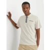 Jack&jones 12273127 Yakali Erkek Tshirt - Bej