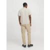 Jack&jones 12273127 Yakali Erkek Tshirt - Bej