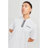 Jack&jones 12273127 Yakali Erkek Tshirt - Beyaz