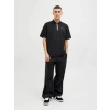 Jack&jones 12273127 Yakali Erkek Tshirt - Siyah