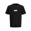 Jack&jones 12273182 0 Yaka Erkek Tshirt - Siyah
