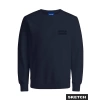 Jack&jones 12290659 0 Yaka Erkek Sweat - Lacivert