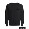 Jack&jones 12290659 0 Yaka Erkek Sweat - Siyah