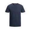 Jack&jones 12156101 0 Yaka Erkek Basic Tshirt - Lacivert