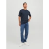 Jack&jones 12156101 0 Yaka Erkek Basic Tshirt - Lacivert