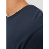 Jack&jones 12156101 0 Yaka Erkek Basic Tshirt - Lacivert