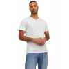 Jack&jones 12156102 V Yaka Erkek Tshirt - Beyaz