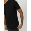 Jack&jones 12156102 V Yaka Erkek Tshirt - Siyah