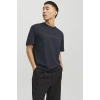 Jack&jones 12234746 0 Yaka Erkek Tshirt - Lacivert