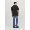 Jack&jones 12234746 0 Yaka Erkek Tshirt - Siyah