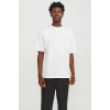Jack&jones 12249319 0 Yaka Erkek Basic Tshirt - Beyaz