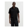 Jack&Jones 12268130 Yakali Erkek Tshirt - Siyah