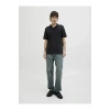 Jack&Jones 12270150 Yakali Erkek Tshirt - Siyah